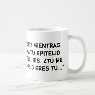 De Café Taza blanca con piropo sanitario sinapsis