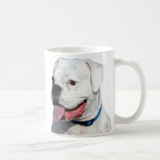 De Café Taza blanca del boxeador
