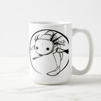 De Café Taza (blanca) del círculo del Axolotl