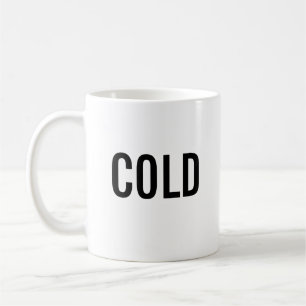 De Café Taza blanca minimalista fría
