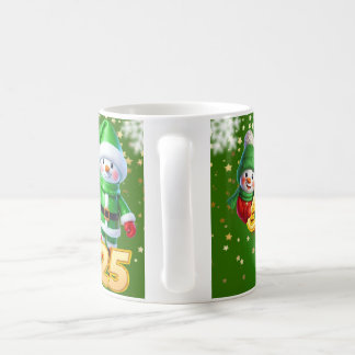 De Café taza blanca Navideña