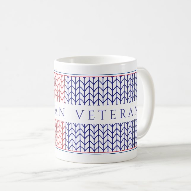 De Café Taza blanca "VETERANO AMERICANO" (Anverso derecho)