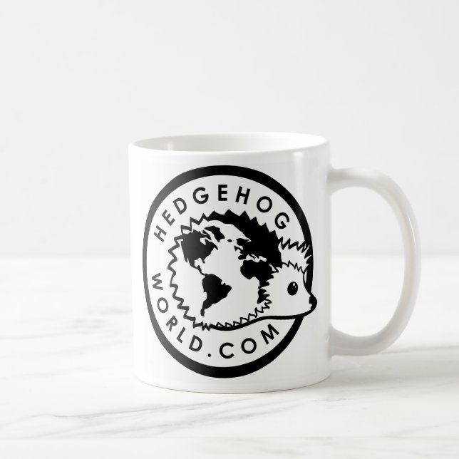 De Café taza blanco y negro del logotipo (Derecha)