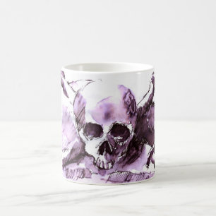 De Café taza blanco y negro del pirata