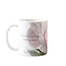 Taza Blush bloom con palabras susurradas
