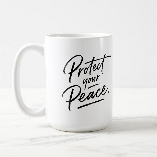 De Café Taza Bonita Protege Tu Paz (Izquierda)