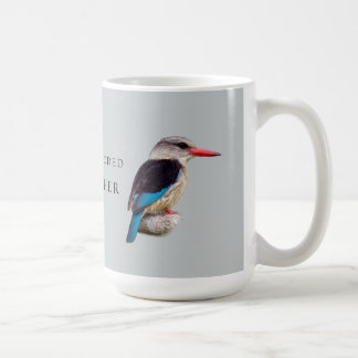 De Café Taza Brown-Encapuchada del martín pescador