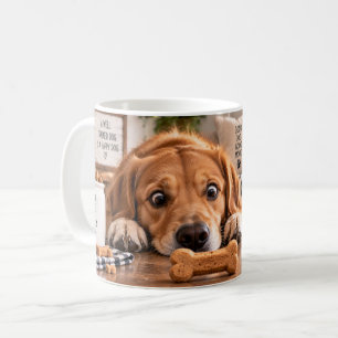 De Café Taza Buen Perro Recibe Golosinas