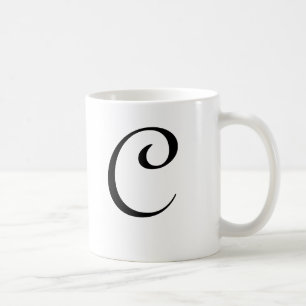De Café Taza "C " del monograma