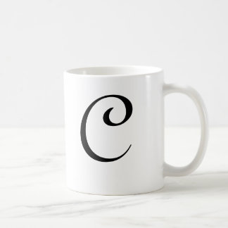 De Café Taza "C " del monograma