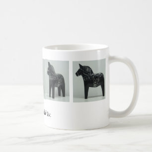De Café Taza CABALLO DALA - negro