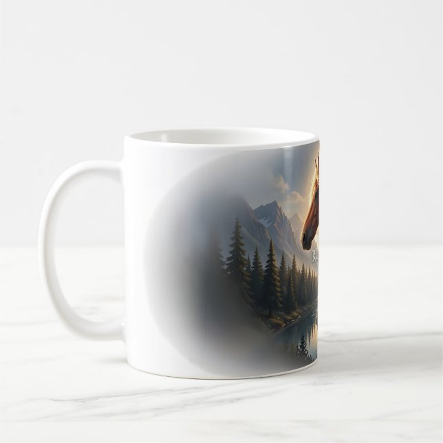 De Café Taza Caballo Espíritu Libre Corriendo (Izquierda)
