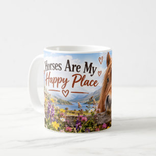 De Café Taza Caballos Son Mi Lugar Feliz