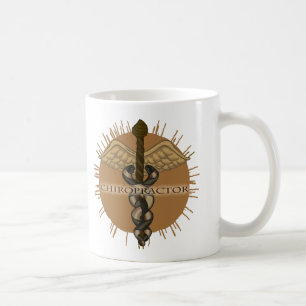 De Café Taza Caduceo quiropráctico