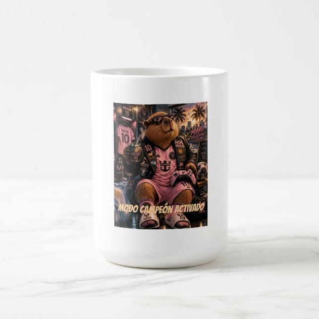 De Café  Taza Capibarra 10. Modo campeón activado. (Centro)
