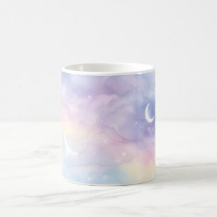 De Café Taza Celestial Pastel Luna Cielo