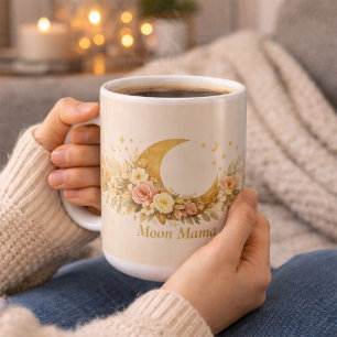 De Café Taza Celestial Personalizada Moon Mama 15oz