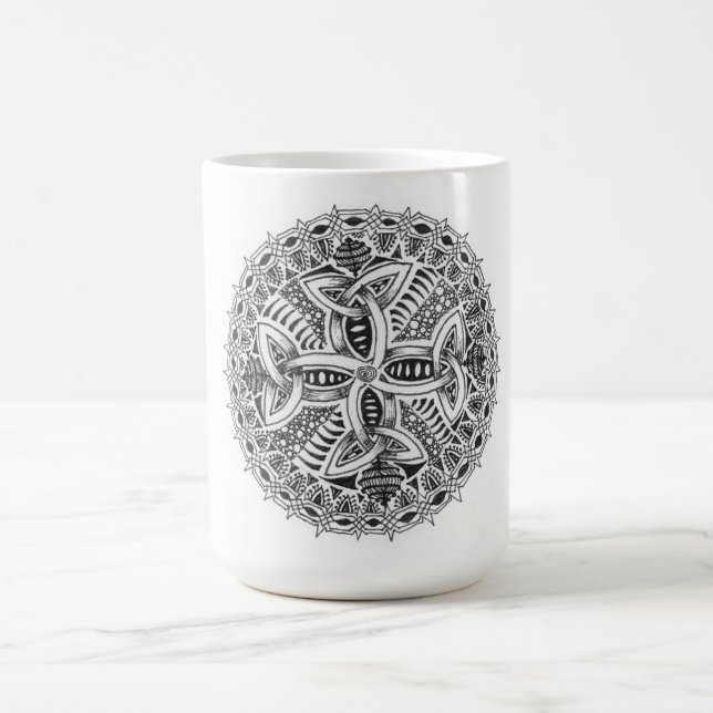 De Café Taza céltica del doodle (Centro)