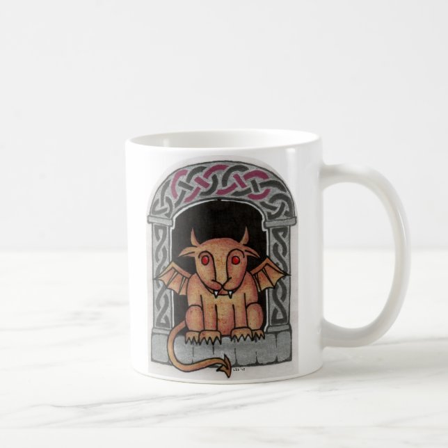De Café Taza céltica del Gargoyle (Derecha)