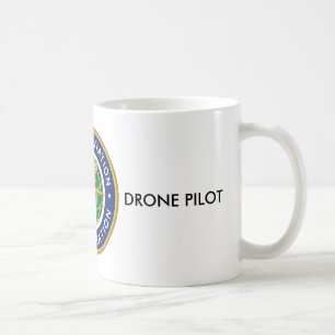 DE CAFÉ TAZA CERTIFICADA FAA DEL PILOTO DEL ABEJÓN