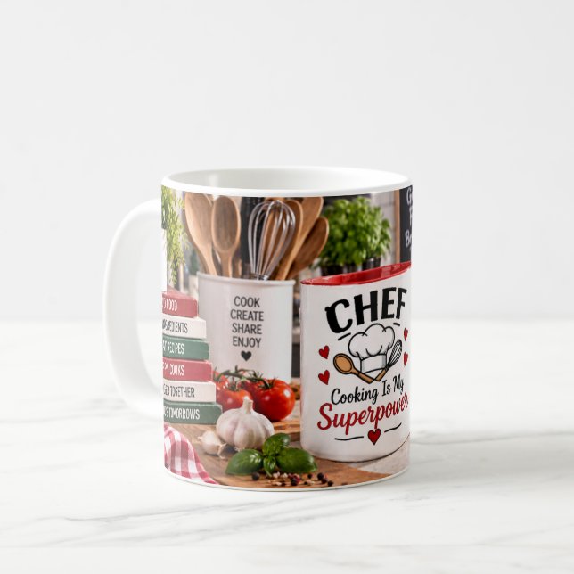 De Café Taza Chef Cocinar Es Mi Superpoder (Anverso izquierdo)
