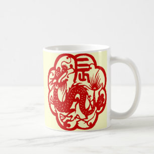 De Café Taza china del dragón