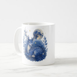 De Café Taza Ciervo Azul Místico.