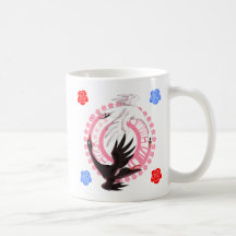 Taza Circling Swan Love Romantic Fantasy Art 11 oz