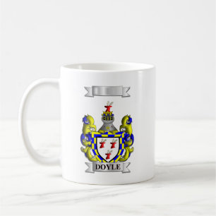 De Café Taza Clásica Apellido Doyle y Escudo