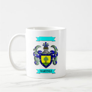 De Café Taza Clásica Apellido Martinez y Escudo