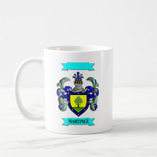 De Café Taza Clásica Apellido Martinez y Escudo