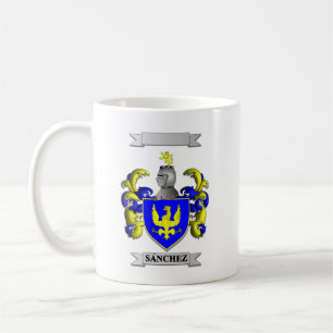 De Café Taza Clásica Apellido Sanchez Y Escudo