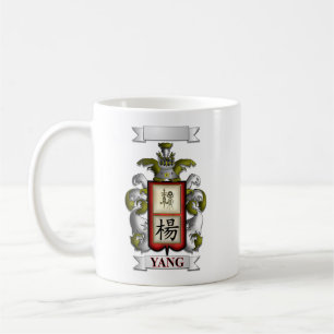 De Café Taza Clásica Apellido Yang y Escudo