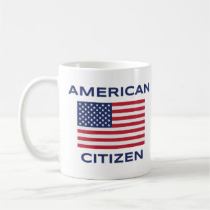 De Café Taza Clásica Bandera USA Ciudadano Americano Orgul