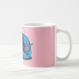 De Café Taza Clásica Blanca 325 ml Furgoneta Hippie