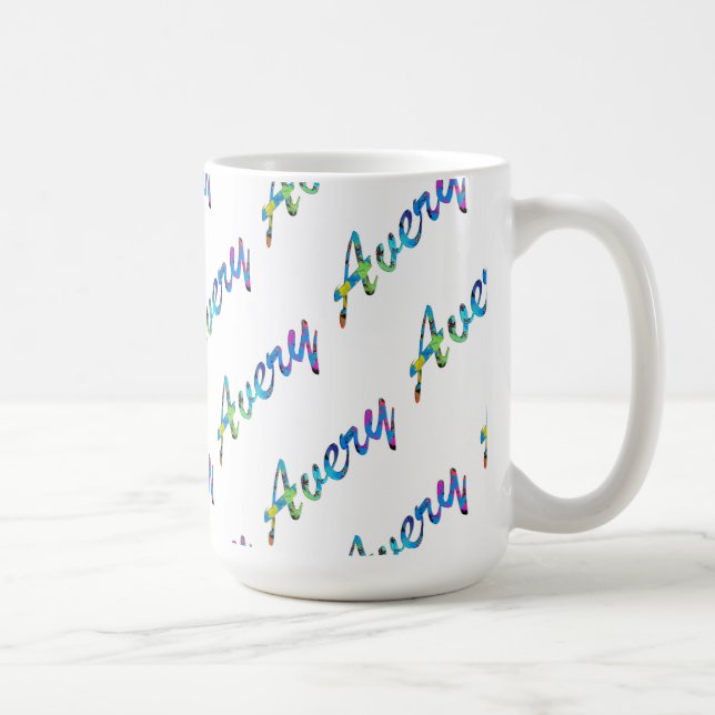 De Café Taza clásica blanca Avery (Derecha)