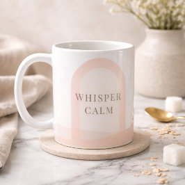 De Café Taza clásica Blush Arch Whisper, 11 oz