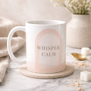 De Café Taza clásica Blush Arch Whisper, 11 oz