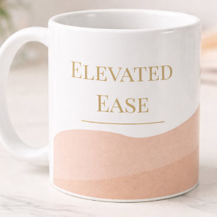 De Café Taza clásica Blush Taupe Gold, 11 oz