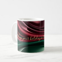 Taza clásica con gráfico abstracto elegante