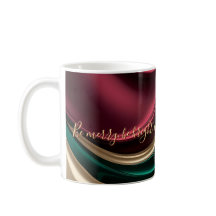 Taza clásica con gráfico abstracto elegante