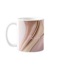 Taza clásica con gráfico abstracto elegante
