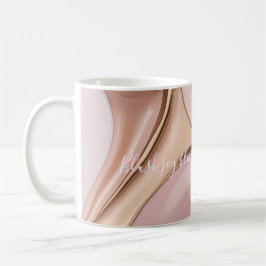 De Café Taza clásica con gráfico abstracto elegante