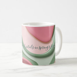 De Café Taza clásica con gráfico abstracto elegante