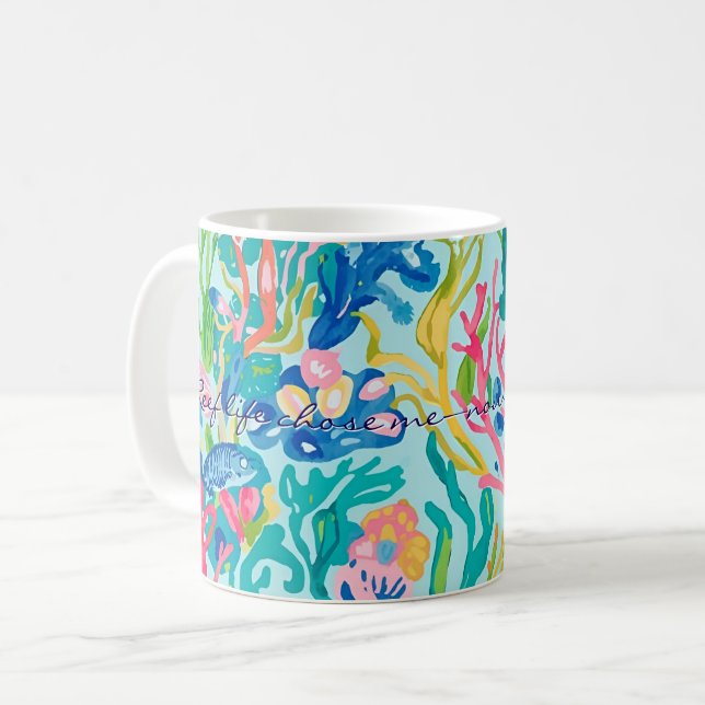 De Café Taza clásica con gráfico elegante (Anverso izquierdo)
