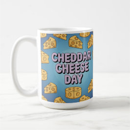 De Café Taza Clásica del Día del Queso Cheddar