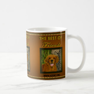 De Café Taza clásica del golden retriever del moho