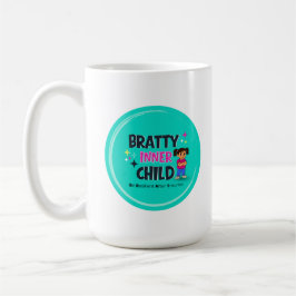 De Café Taza clásica del niño interior malcriado, 11 oz