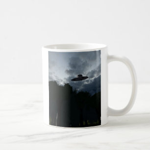 De Café Taza clásica del platillo volante