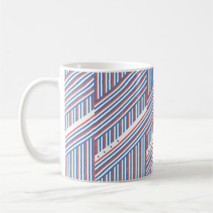 De Café Taza Clásica Estrellas Rojo Blanco y Azul Patrióti